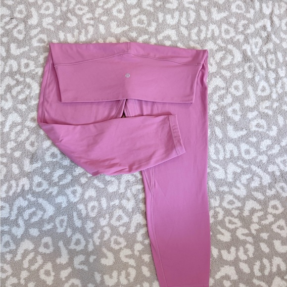 New Lululemon Size 14 Align HR High Rise Pant 25” Pink Blossom PBOL - Picture 1 of 2